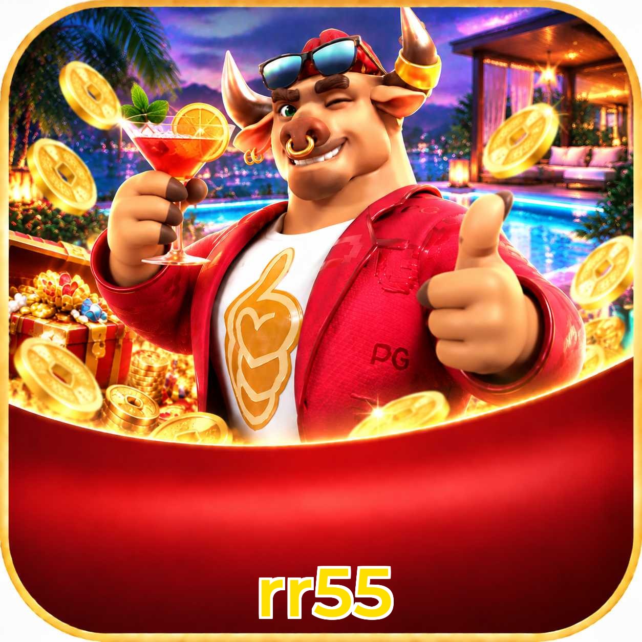 Grandes ganhos no cassino ao vivo da rr55